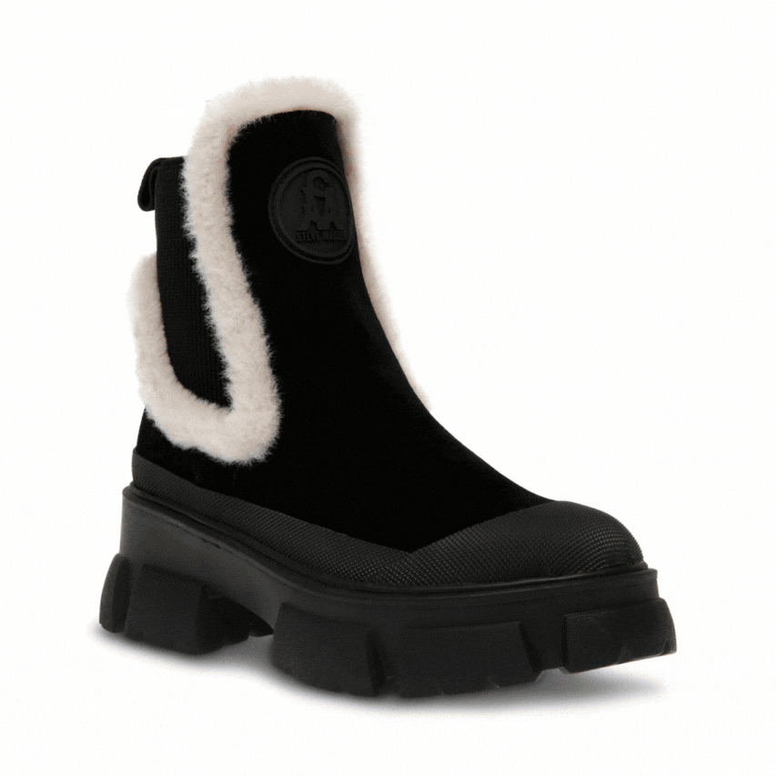 ノベルティあり♥【予約販売】TOWNSHIP-UA　スエードチェルシーブーツ　BLACK SUEDE　１０月下旬ごろお届け　(heel6.0)