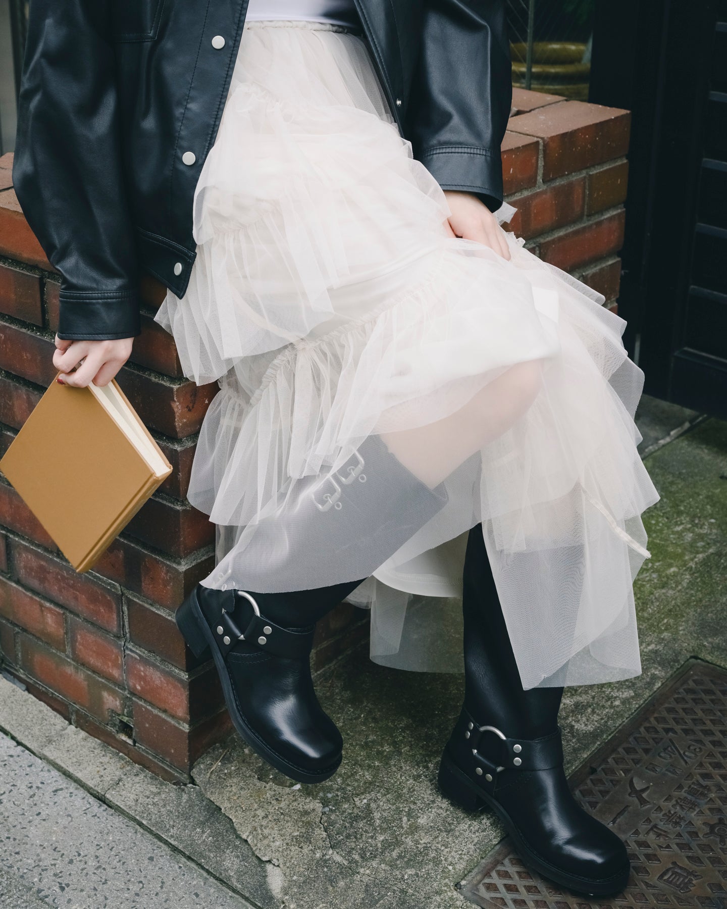 EASTERN  バイカーブーツ　BLACK　(heel5.0)