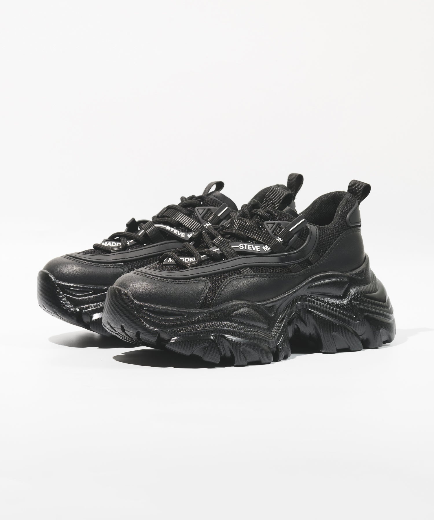 【UNISEX◎】RECOUPE-M-RS  厚底ボリュームソールスニーカー　BLK　(heel7.0) - view 3