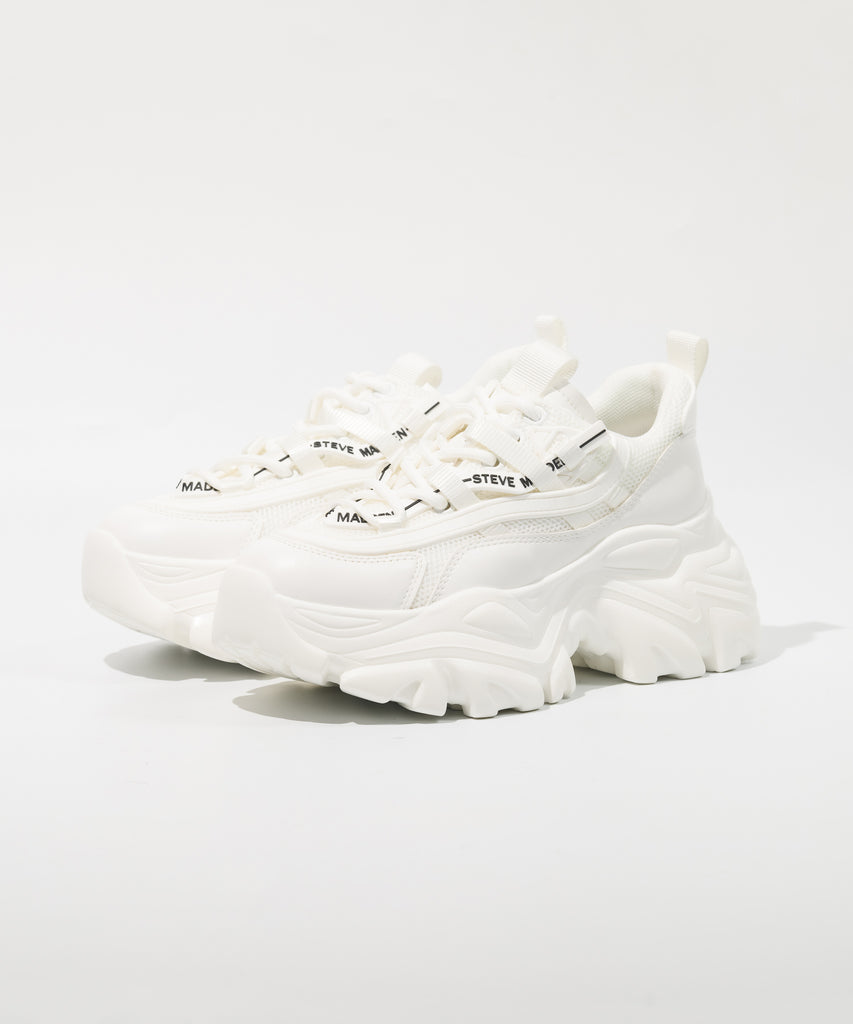 【UNISEX◎】RECOUPE-M-RS  厚底ボリュームソールスニーカー　WH　(heel7.0)