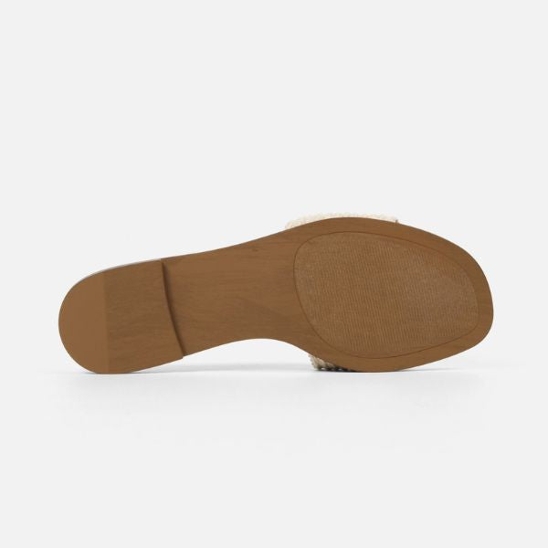 KORA 2.0-XS オーバルロゴモチーフフラットサンダル BONE (Heel1.5) - view 9
