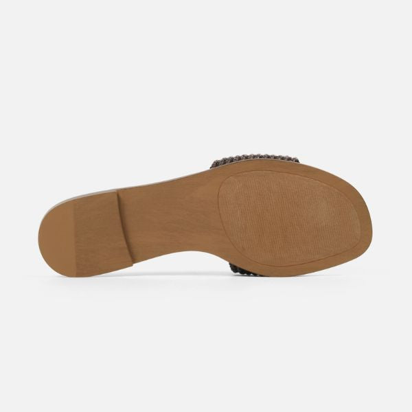 KORA 2.0-XS オーバルロゴモチーフフラットサンダル BR (Heel1.5) - view 9