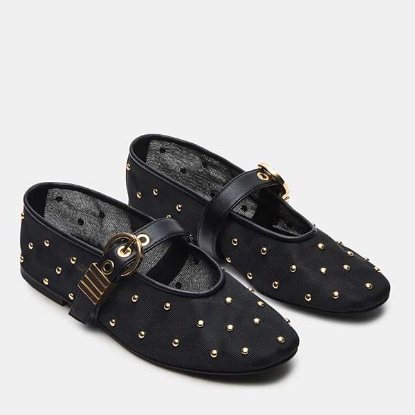 LUCIA-ST-XA  　シアービットパンプス　BLK　　(HEEL1.0)