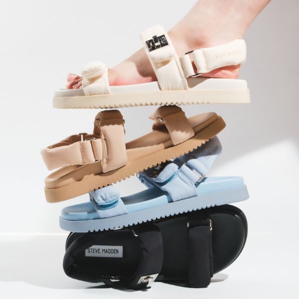 MONAT-XS ストラップ付パフィーサンダル 　BONE　(heel3.5) - view 2