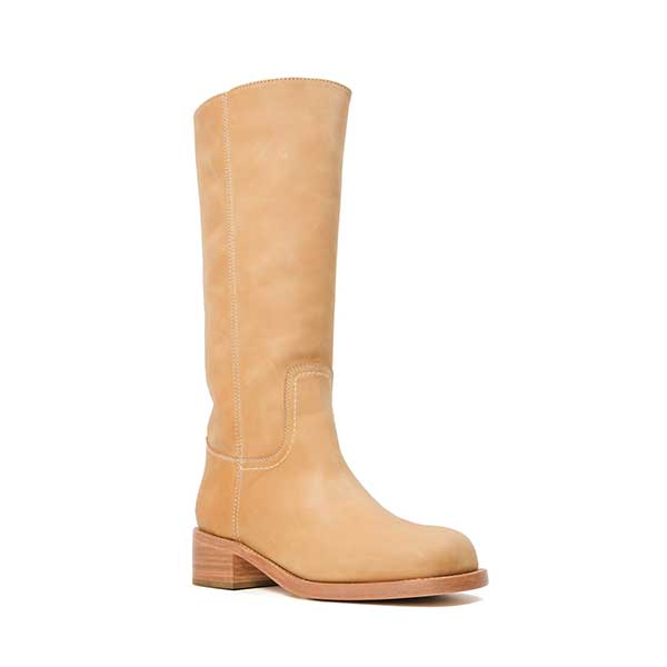 【予約販売】RIGGS-XA　レザーライクロングブーツ　TAN/LEAT　(heel4.5) ※お届け予定１１月中旬ごろ - view 6