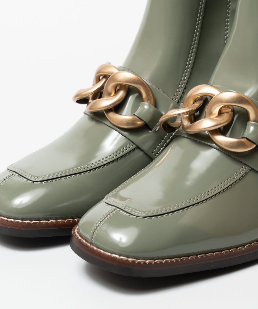 LOREEN チェーン付きブーツ OLIVE