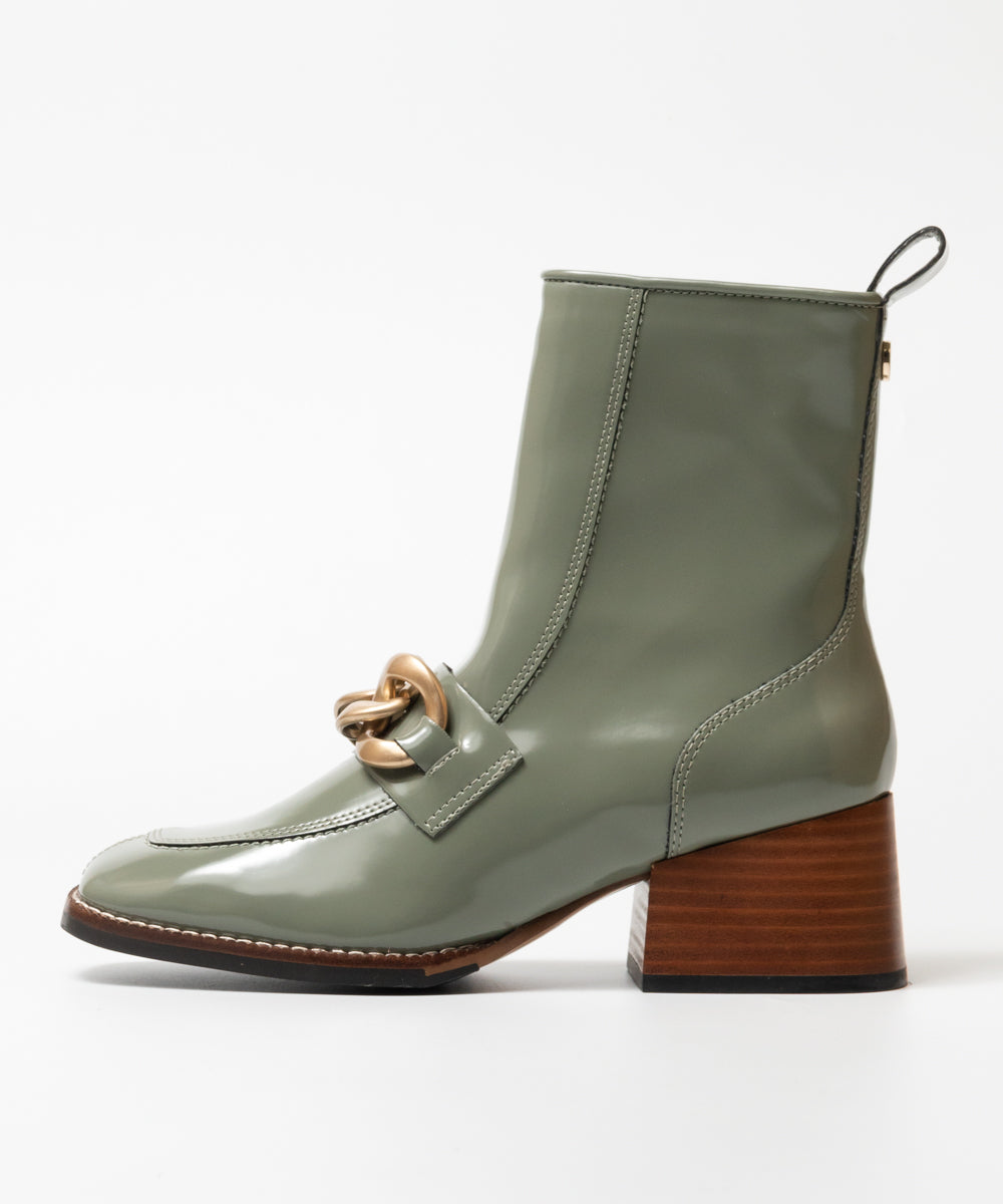 LOREEN チェーン付きブーツ OLIVE
