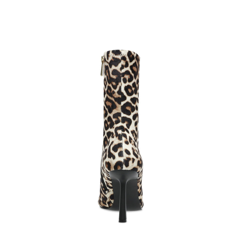 VAKAY ハイヒールストレッチショートブーツ　leopard