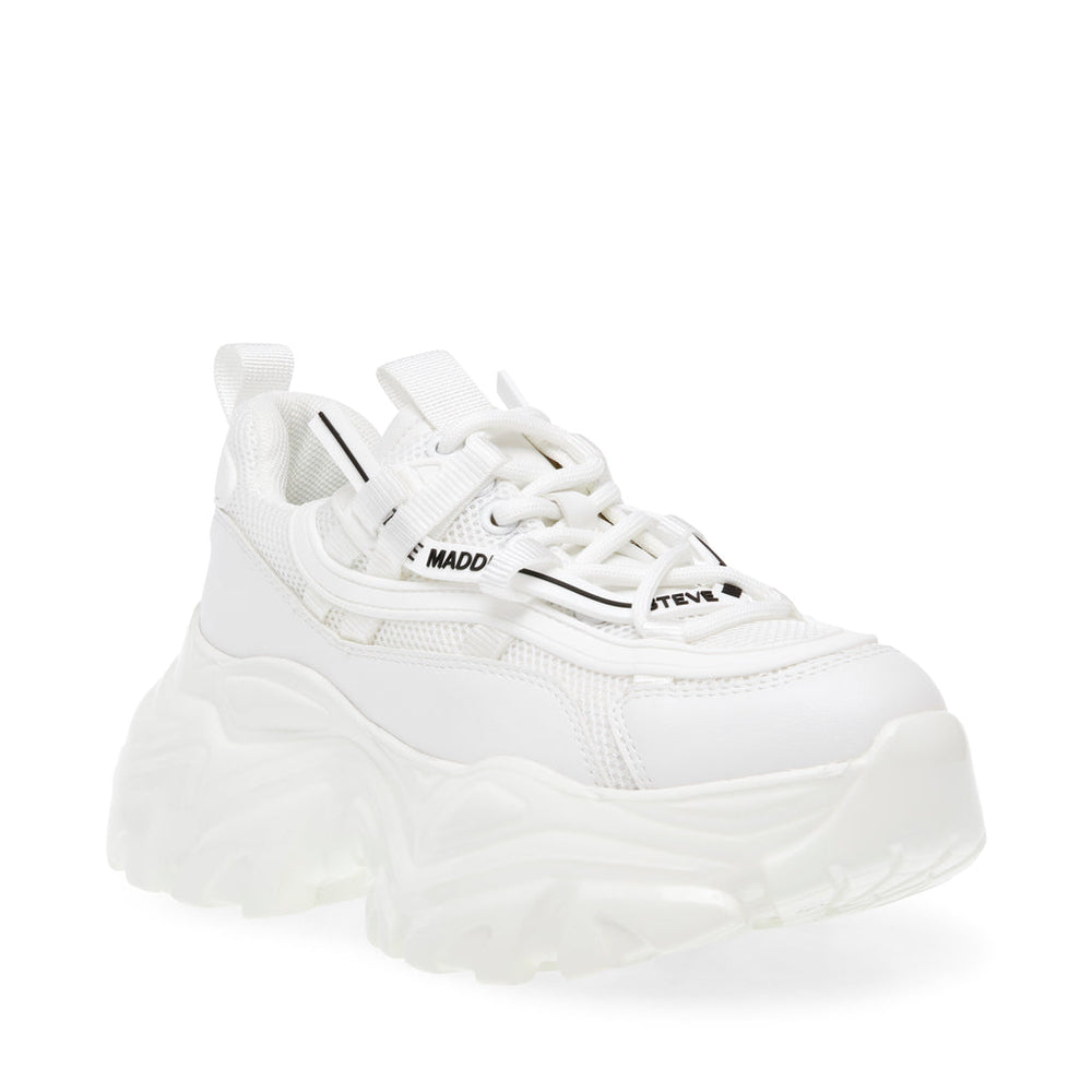 STEVE MADDEN RECOUPE 厚底ボリュームスニーカー WHITE  テスト