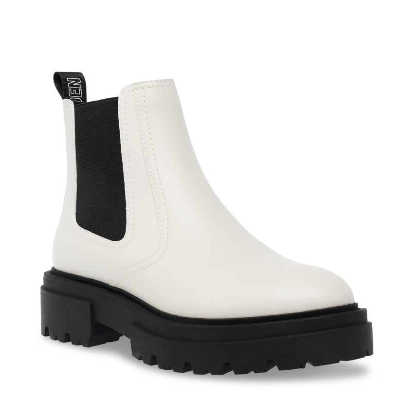 ASTUTE サイドゴアショートブーツ BONE LEAT