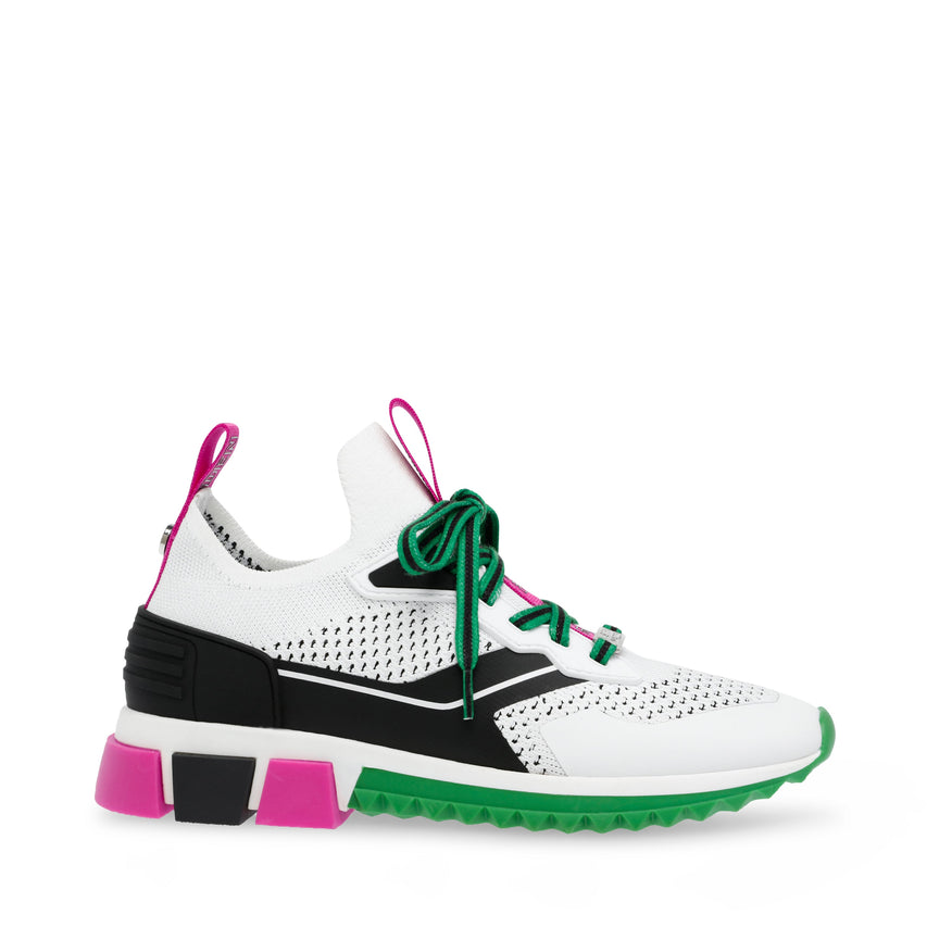 DECORE ストレッチニットスニーカー WHITE/PINK