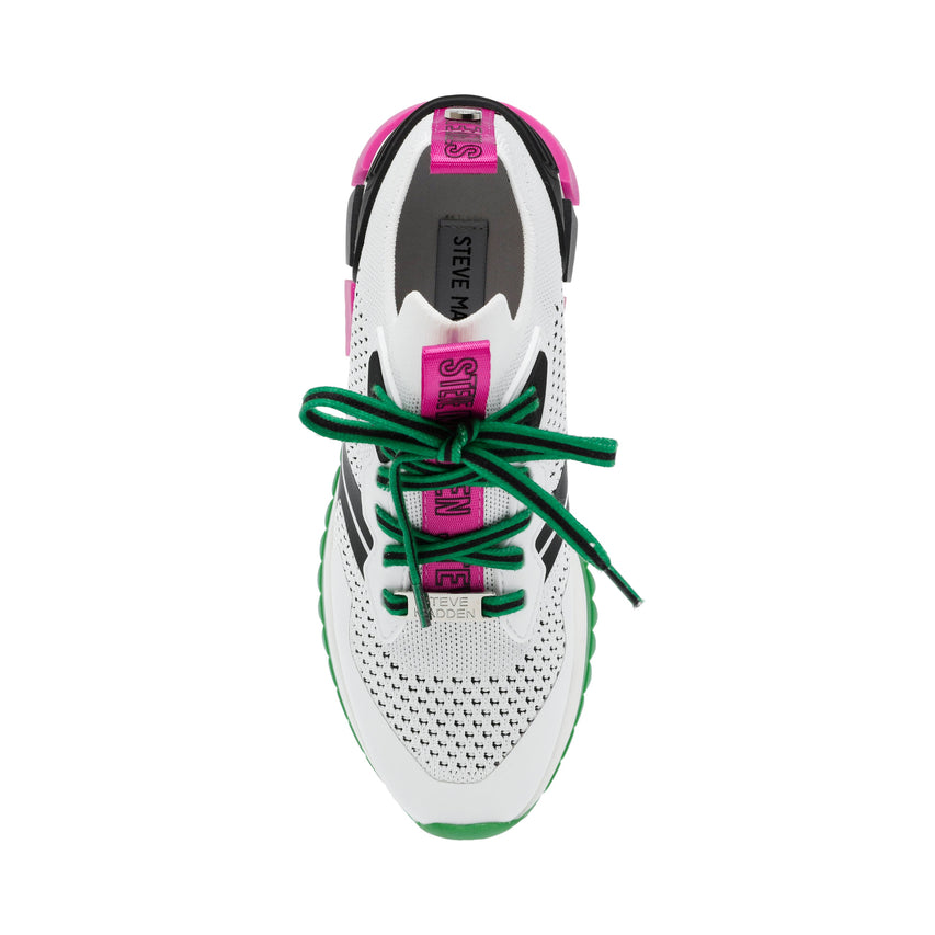 DECORE ストレッチニットスニーカー WHITE/PINK