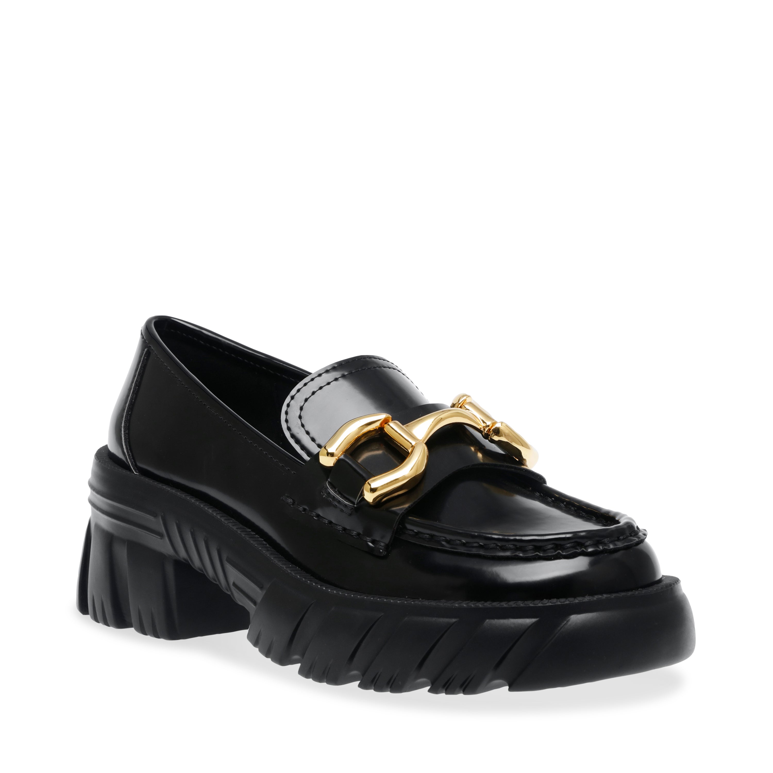ON-SET 厚底ビットローファー BLACK PATENT