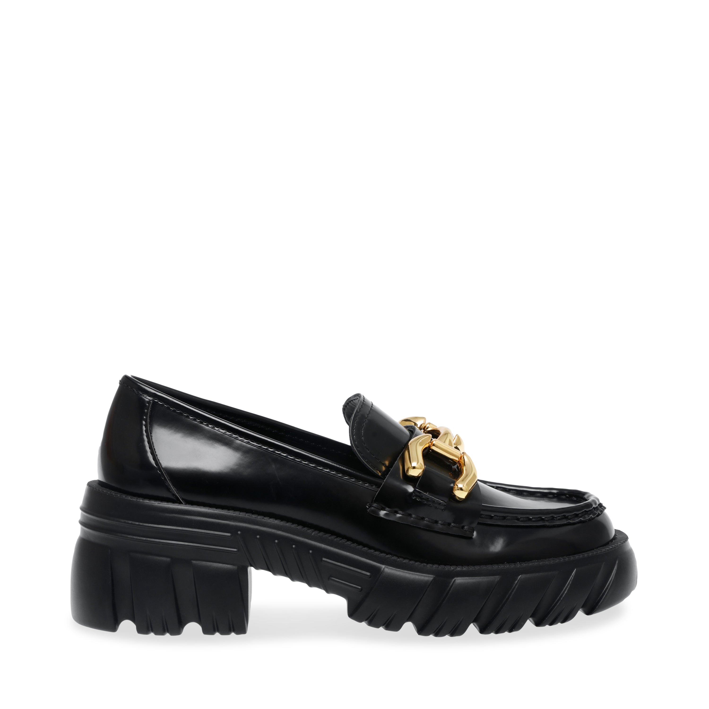 ON-SET 厚底ビットローファー BLACK PATENT