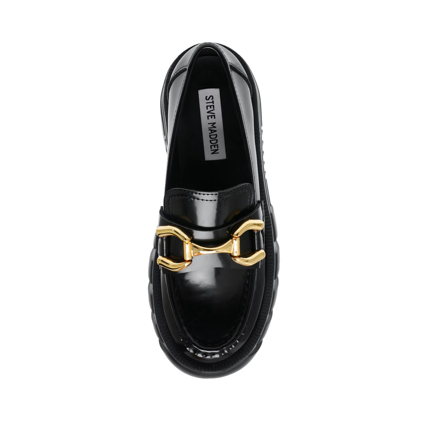 ON-SET 厚底ビットローファー BLACK PATENT