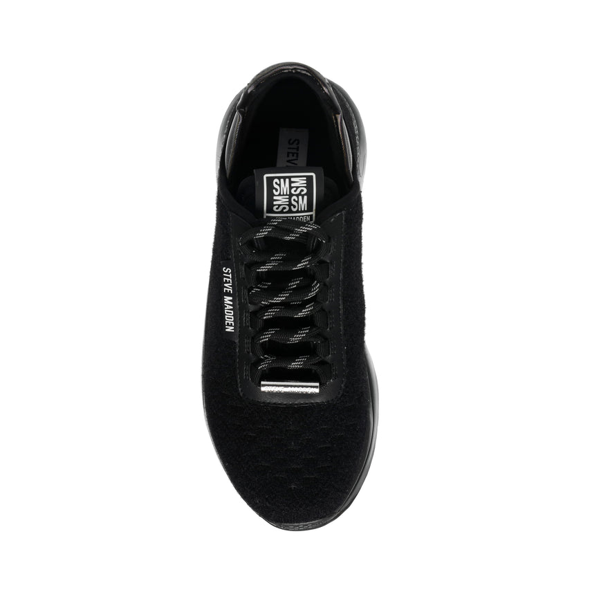 SCRAMBLER クリアソールニットスニーカー BLK/BLK