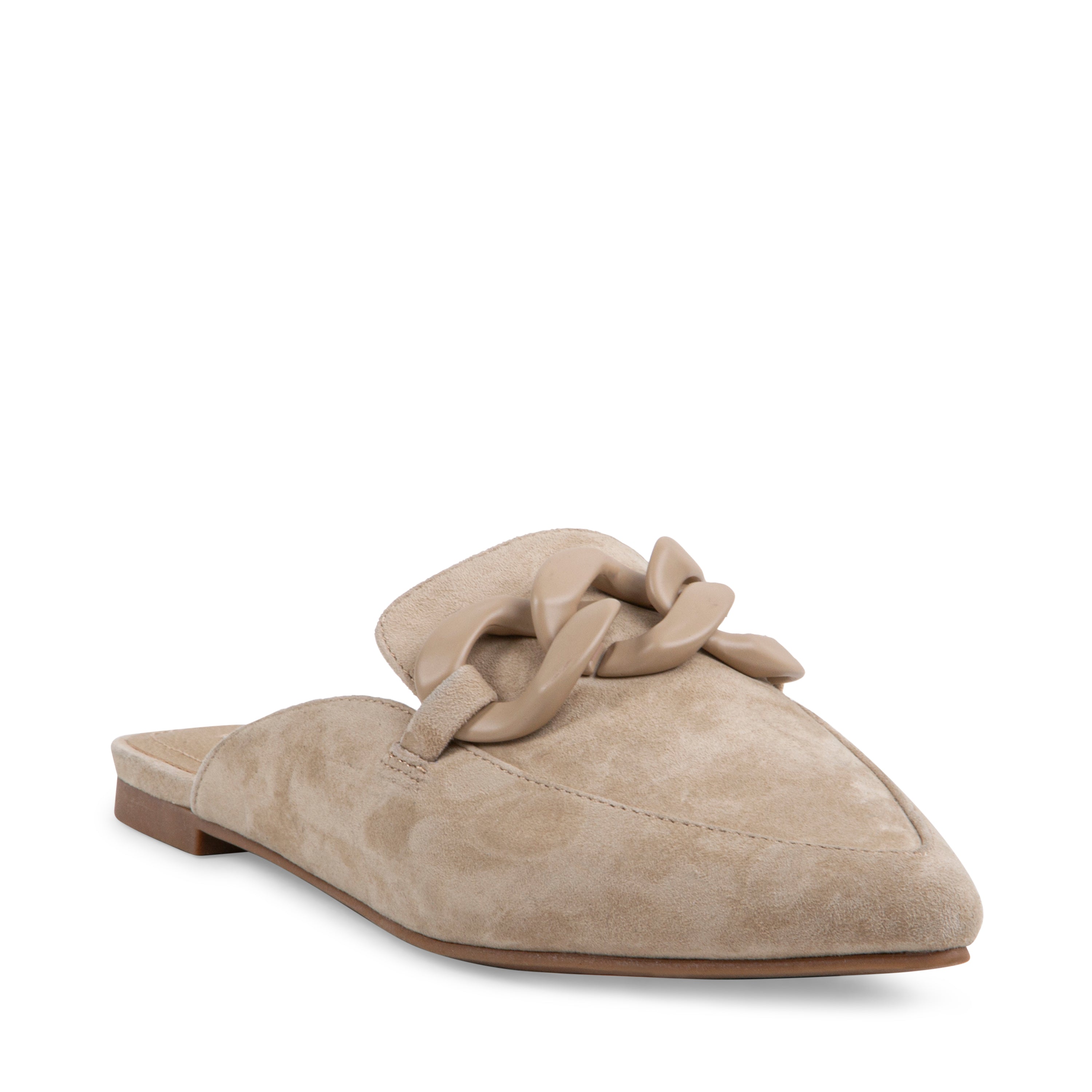 FLEUR チェーンフラットミュール SAND SUEDE