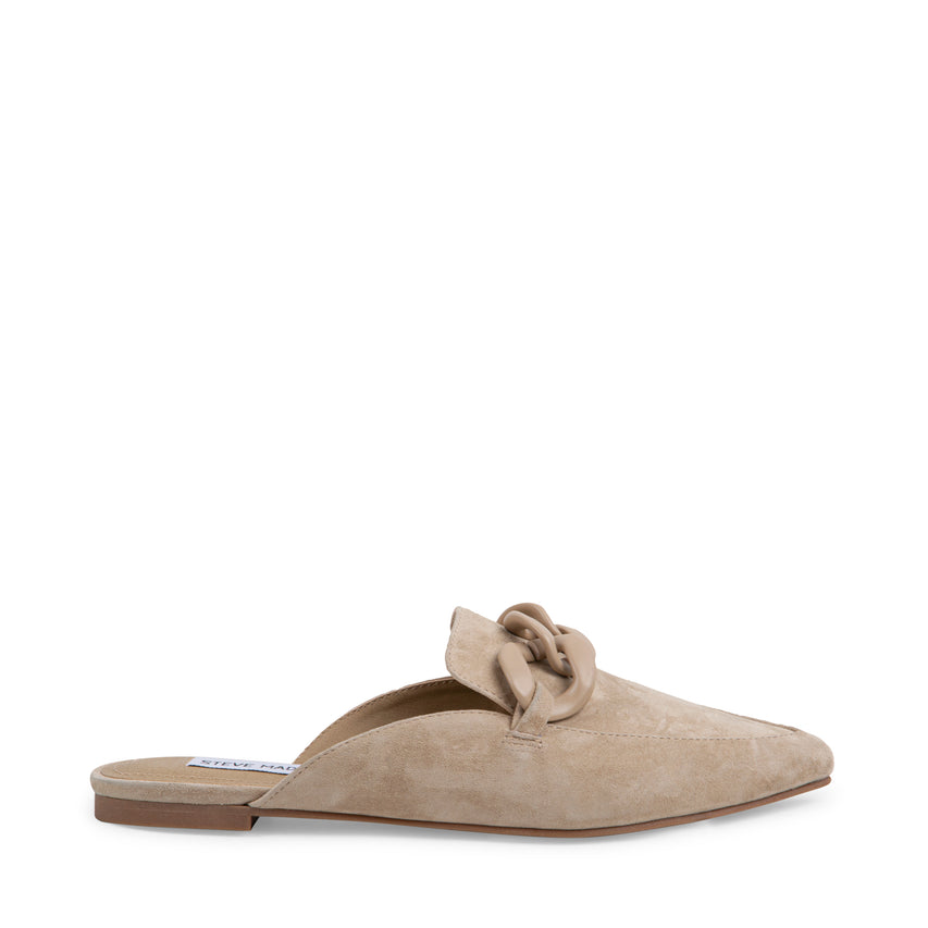 FLEUR チェーンフラットミュール SAND SUEDE
